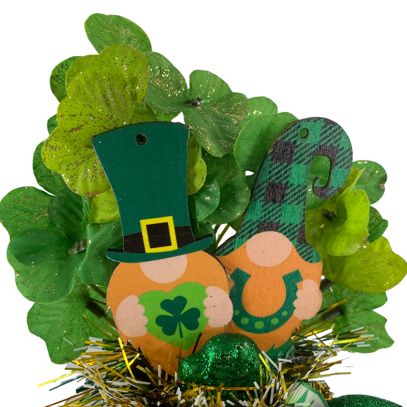 AGD St Patrick's Decor - Gnome Leprechaun Pipe Display