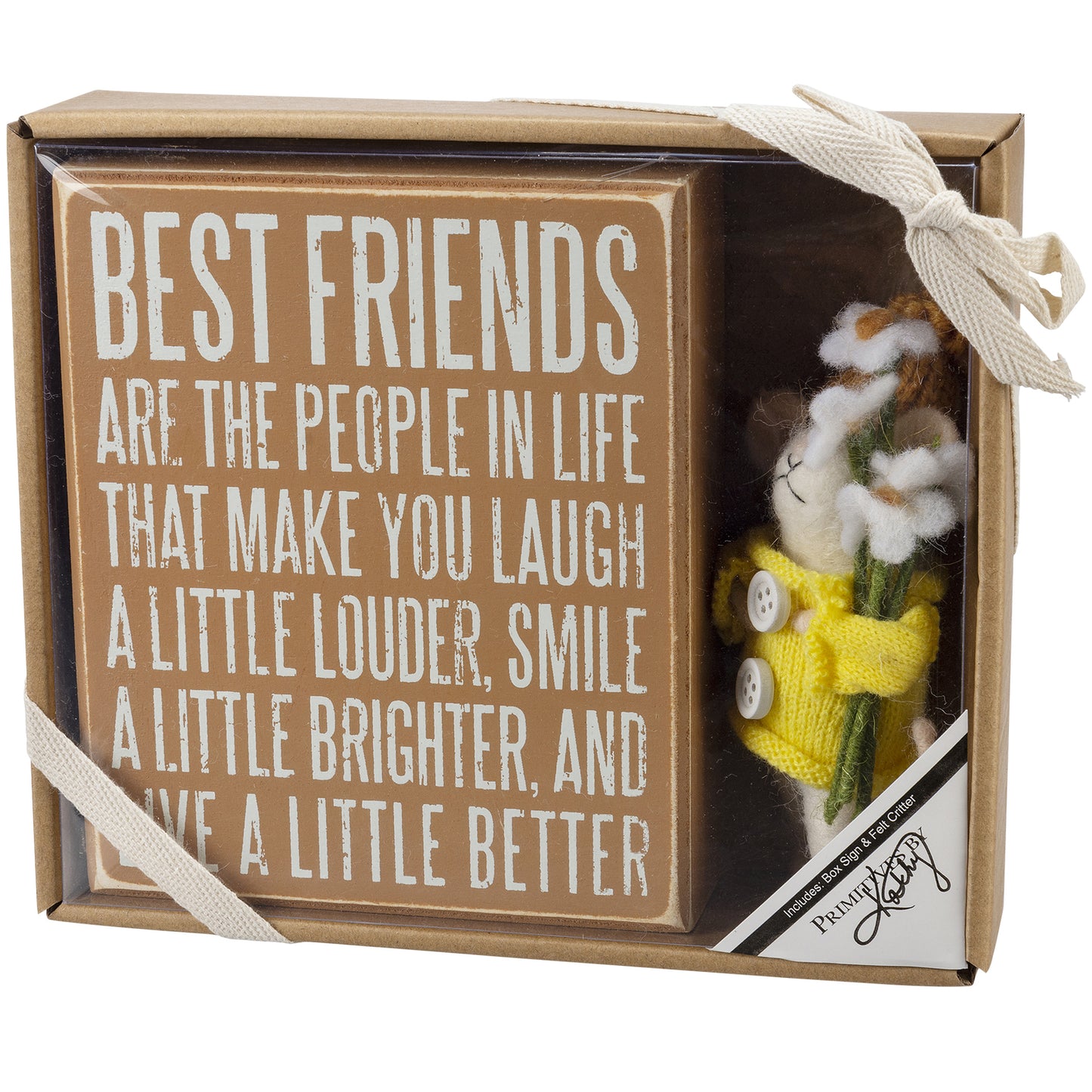 PBK Home Decor - Best Friends Box sign and Sunshine Mouse Gift Set