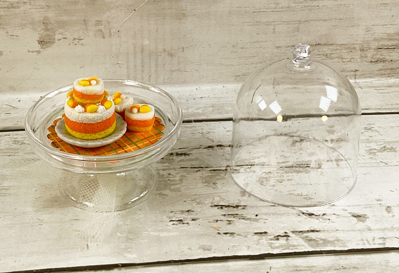 AGD Fall Decor - Miniature Candy Corn Harvest Cake Dessert Display