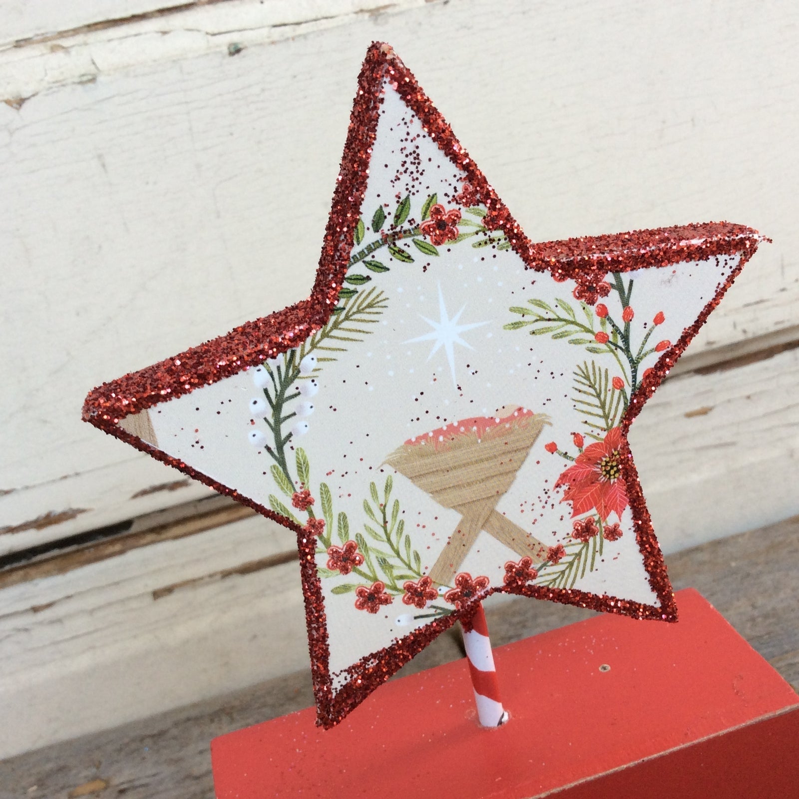 AGD Christmas Decor – Believe Nativity Manger Star