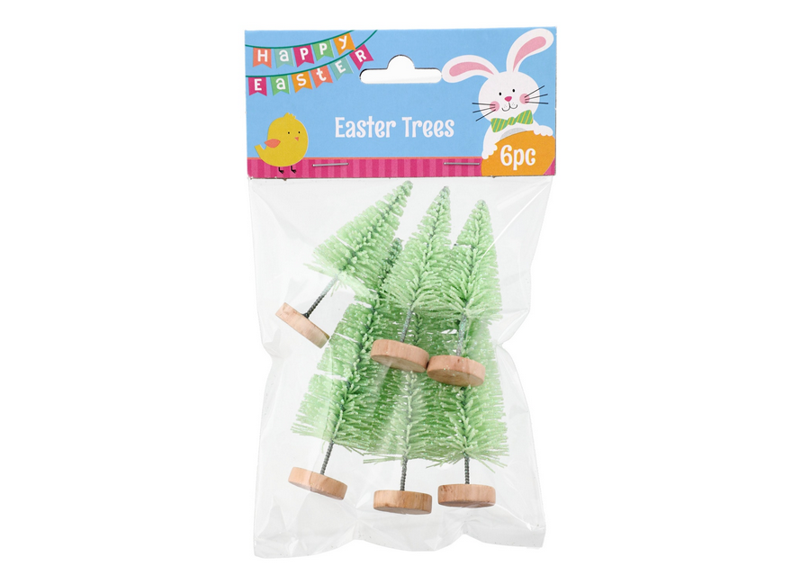 DT Easter Craft Supply - Miniature Pastel Bottlebrush Trees 3pks