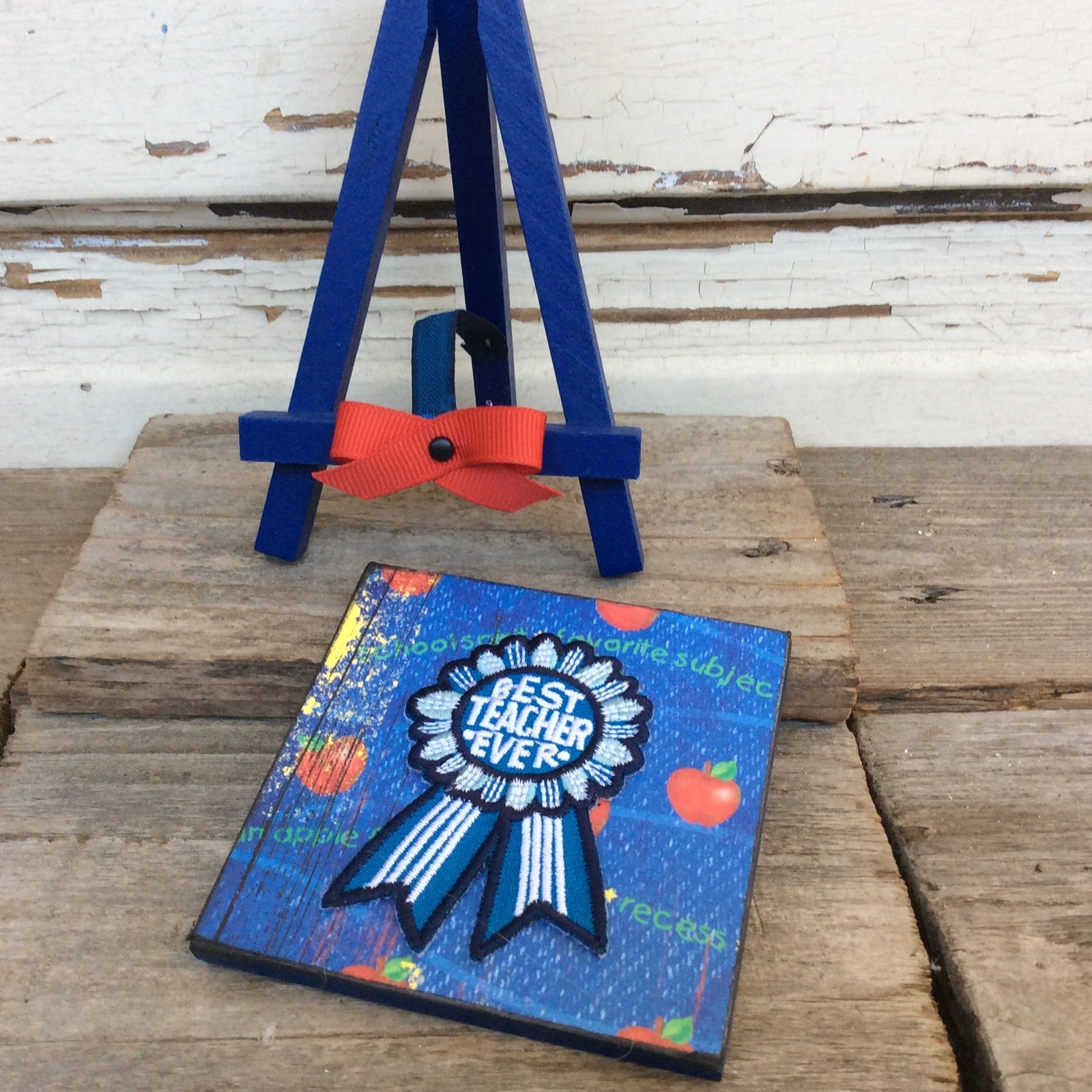 AGD School Gift - Best Teacher Ever Award Easel Display