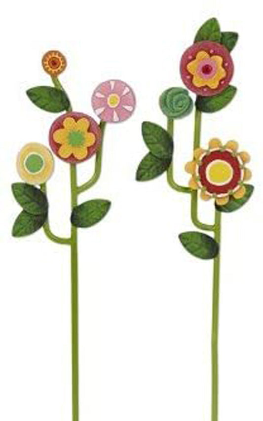 MW Spring Decor - Fairy Garden Mini Resin Flowering Vine Picks 2pc