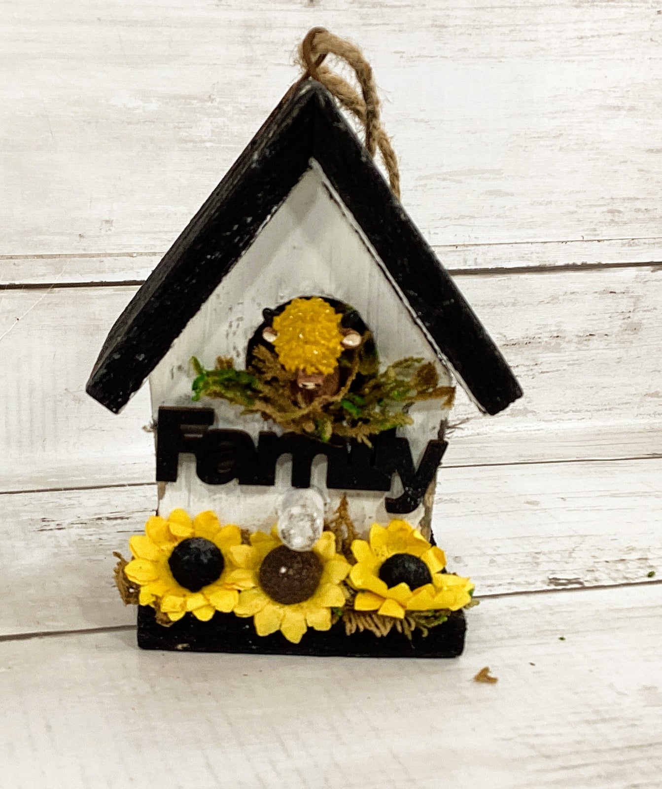 AGD Spring Decor - Sunflower Bird House Highland Cow Tier Tray 3pc