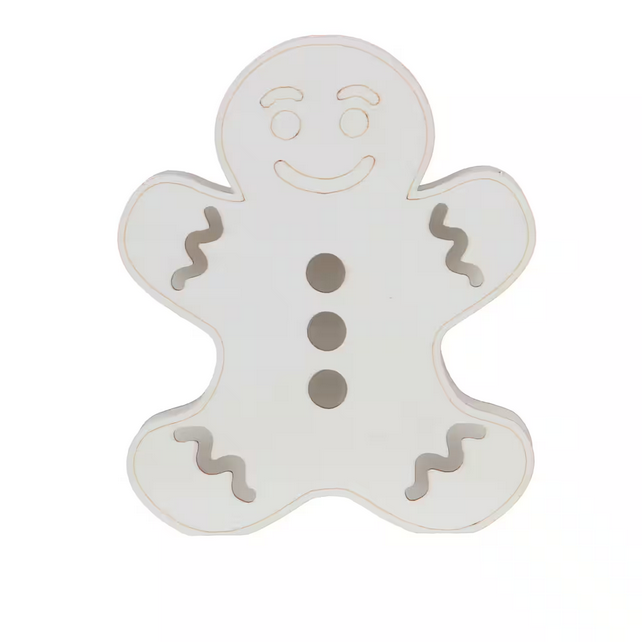 Michaels Christmas Decor - Wood DIY LED Gingerbread Lighted Box