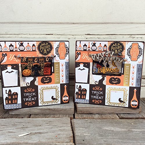 AGD Halloween Decor - Trick or Treat Boo Shadow Box 2pc Set