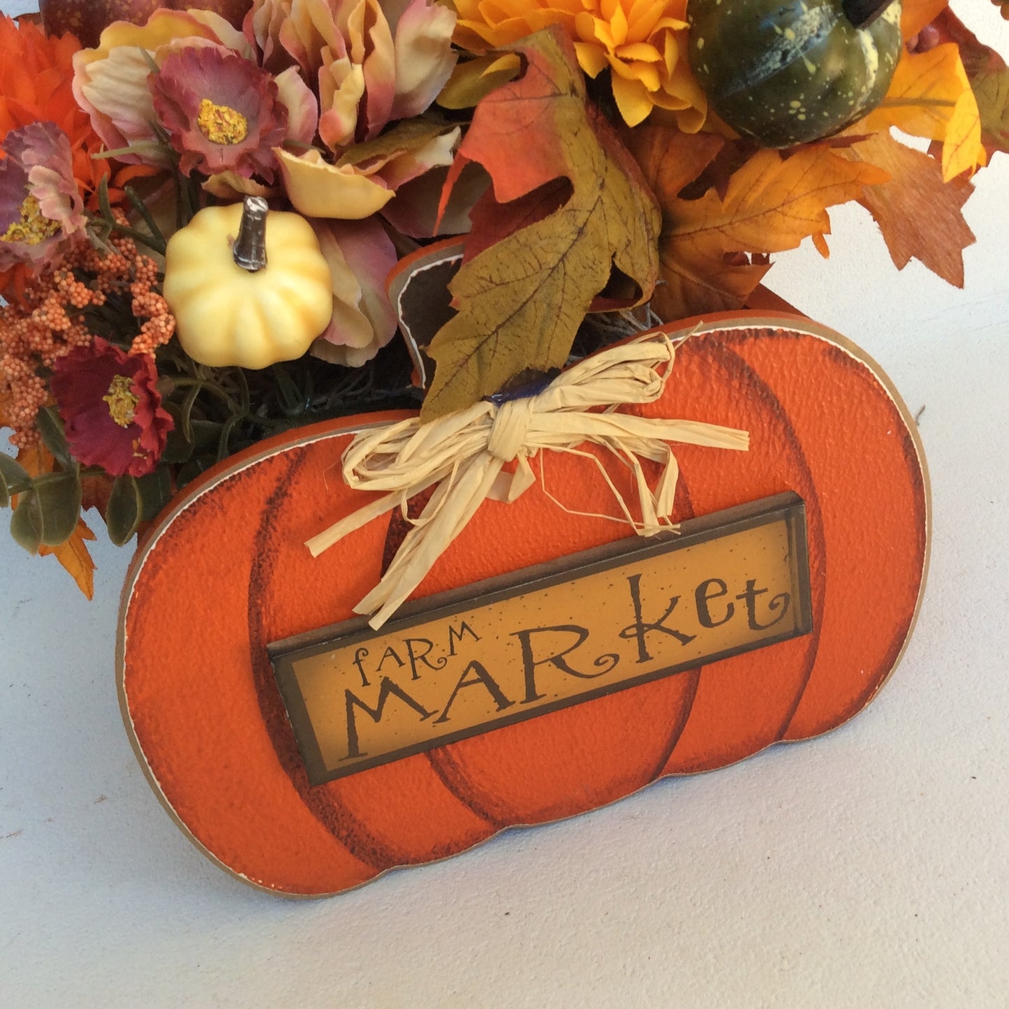 AGD Fall Decor - Farm Market Pumpkin Artificial Floral Display
