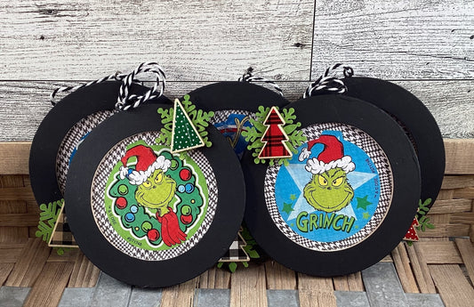 AGD Christmas Decor -  Whimsy Monster Ornaments 5pc Set