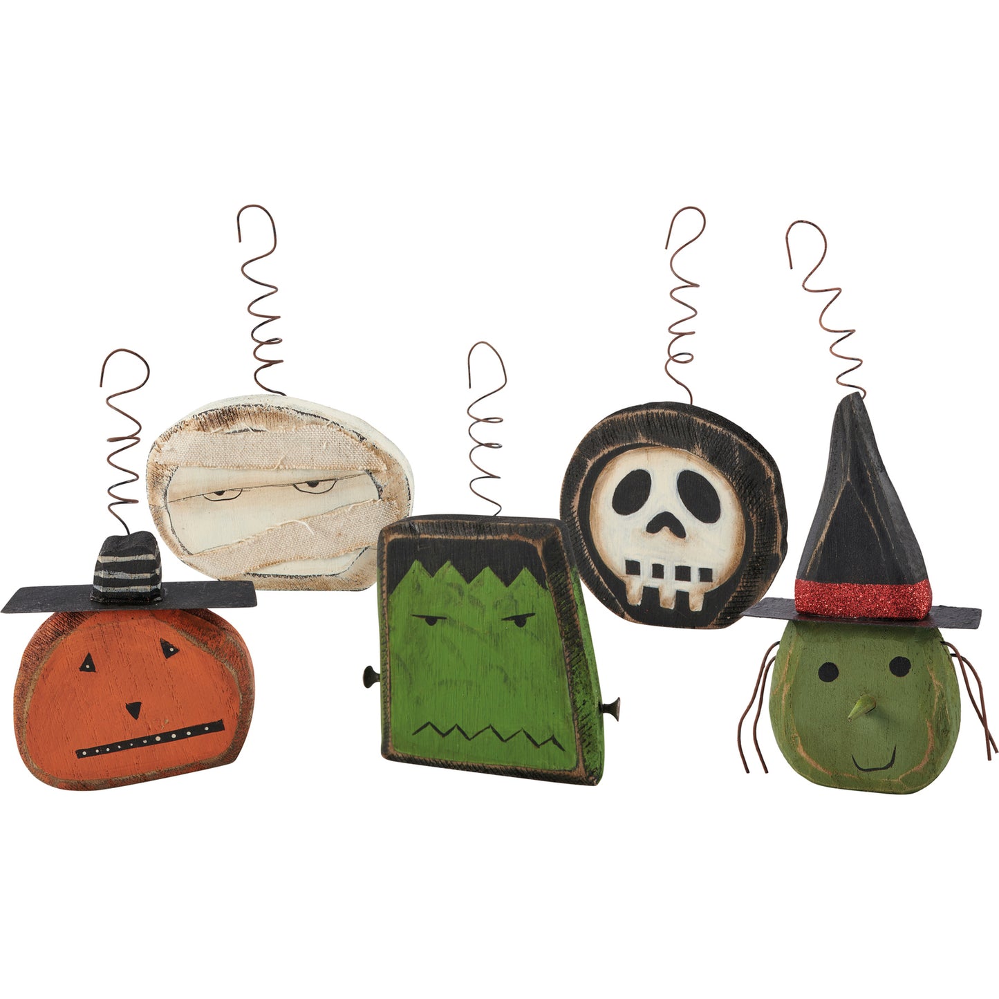 PBK Halloween Decor - Prim Farmhouse Spooky Ornament 5pc Set