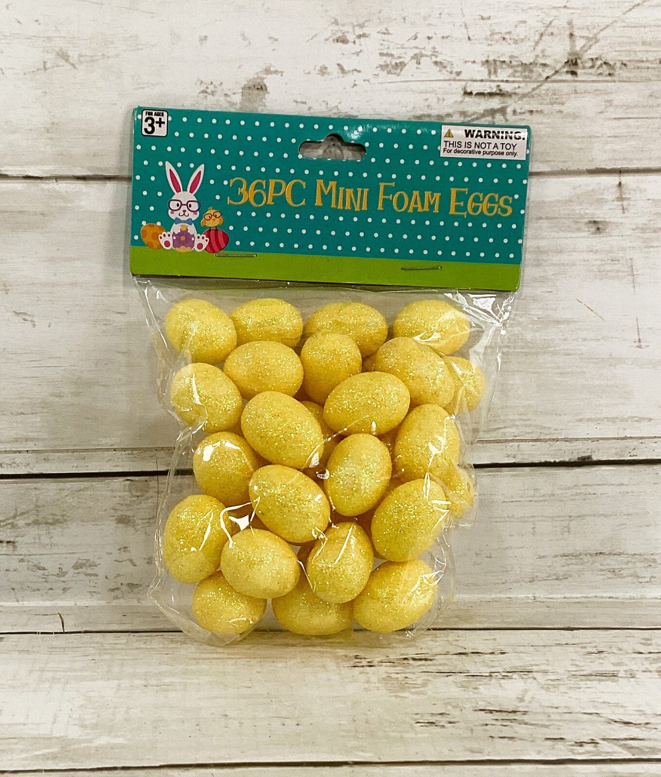 DT Easter Craft Supply - Small Foam Glitter Eggs 36pc