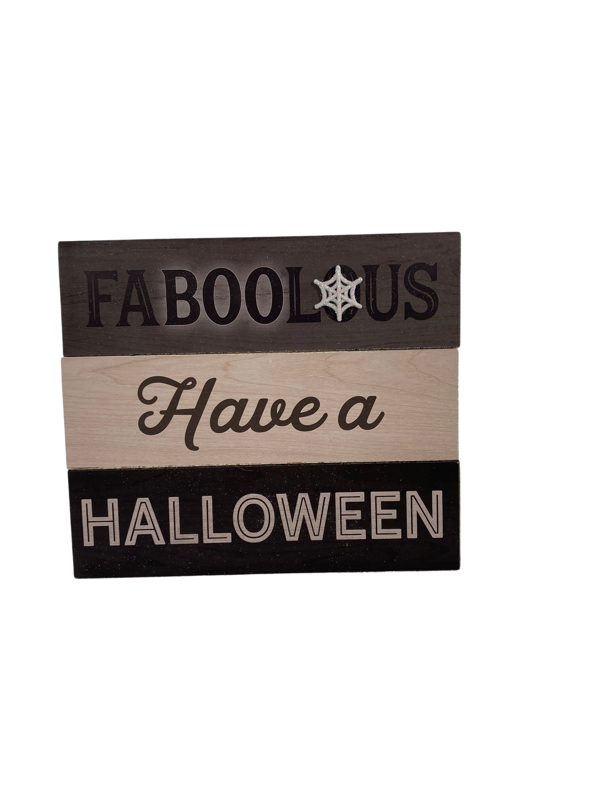 AGD Halloween Decor - Chunky Ghosts and Block Signs 5pc Set