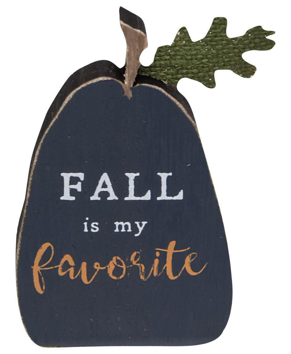 Small Prim Wood Pumpkin Sitters 3pc