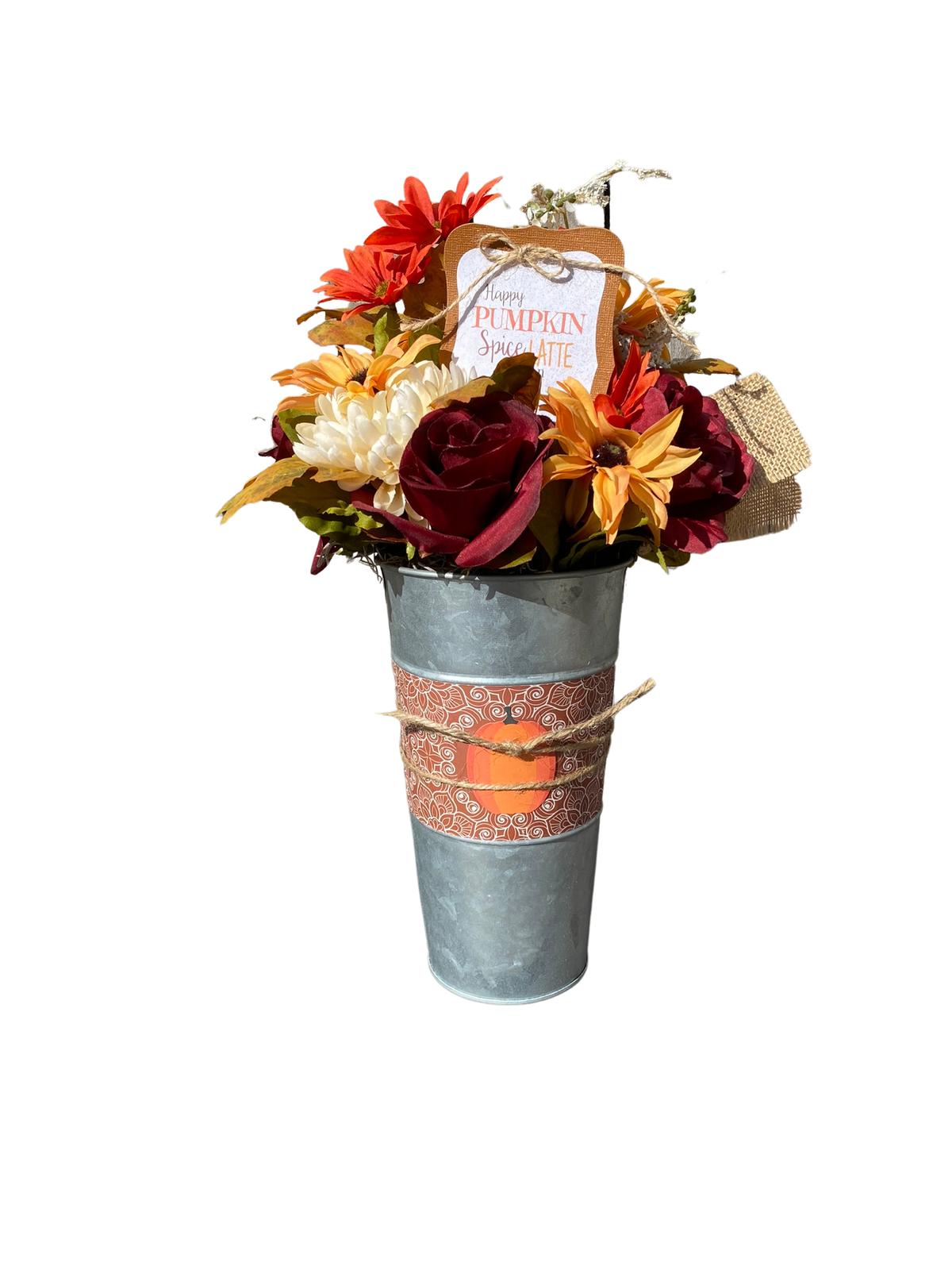 AGD Fall Decor  – Pumpkin Spice Latte Season Floral Centerpiece