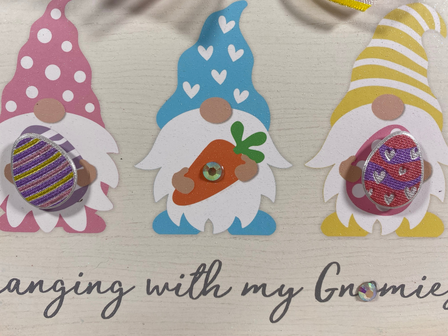 AGD Easter Decor - Hanging with My Gnomies Gnomes Box Sign