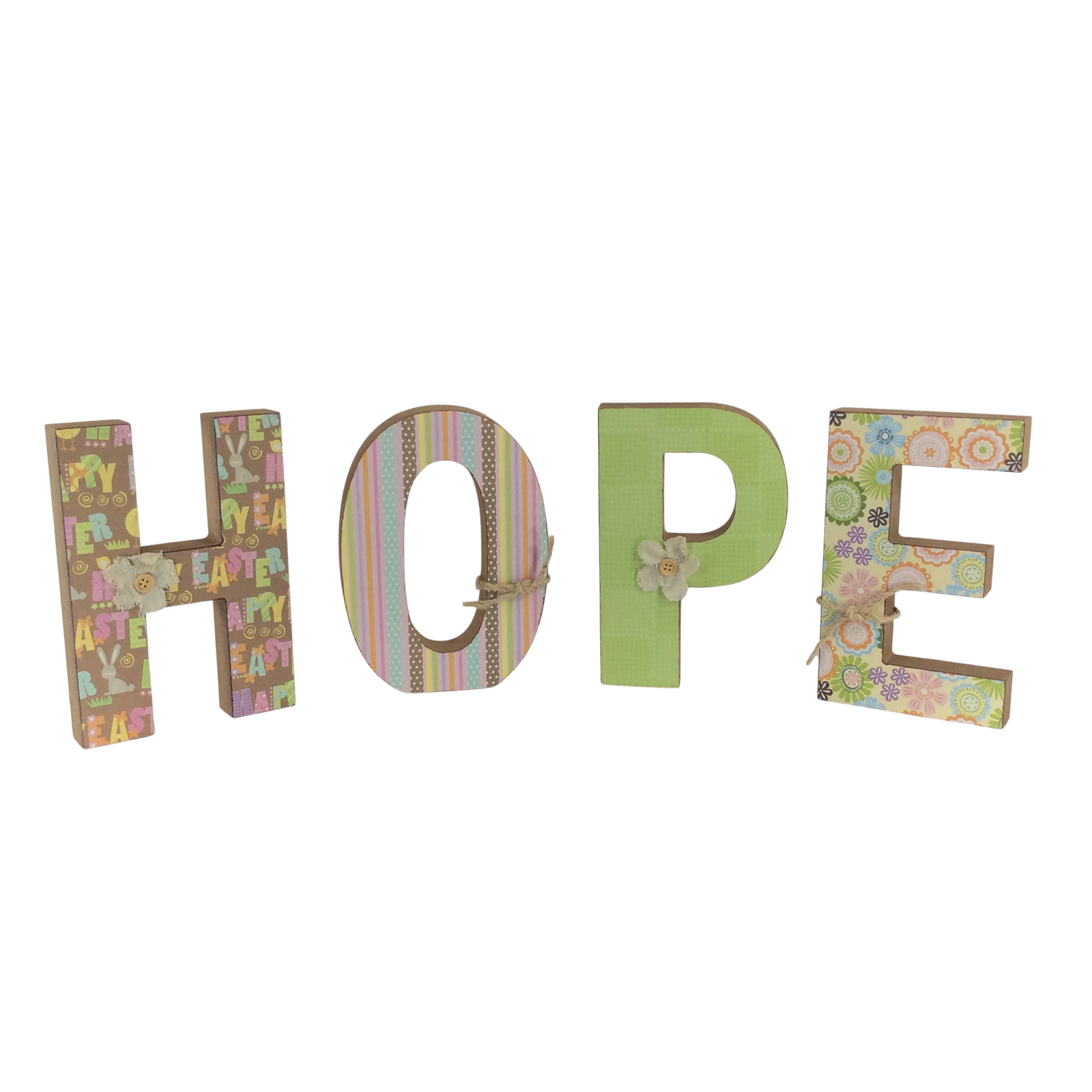 AGD Easter Decor - Chunky HOPE Letters Display