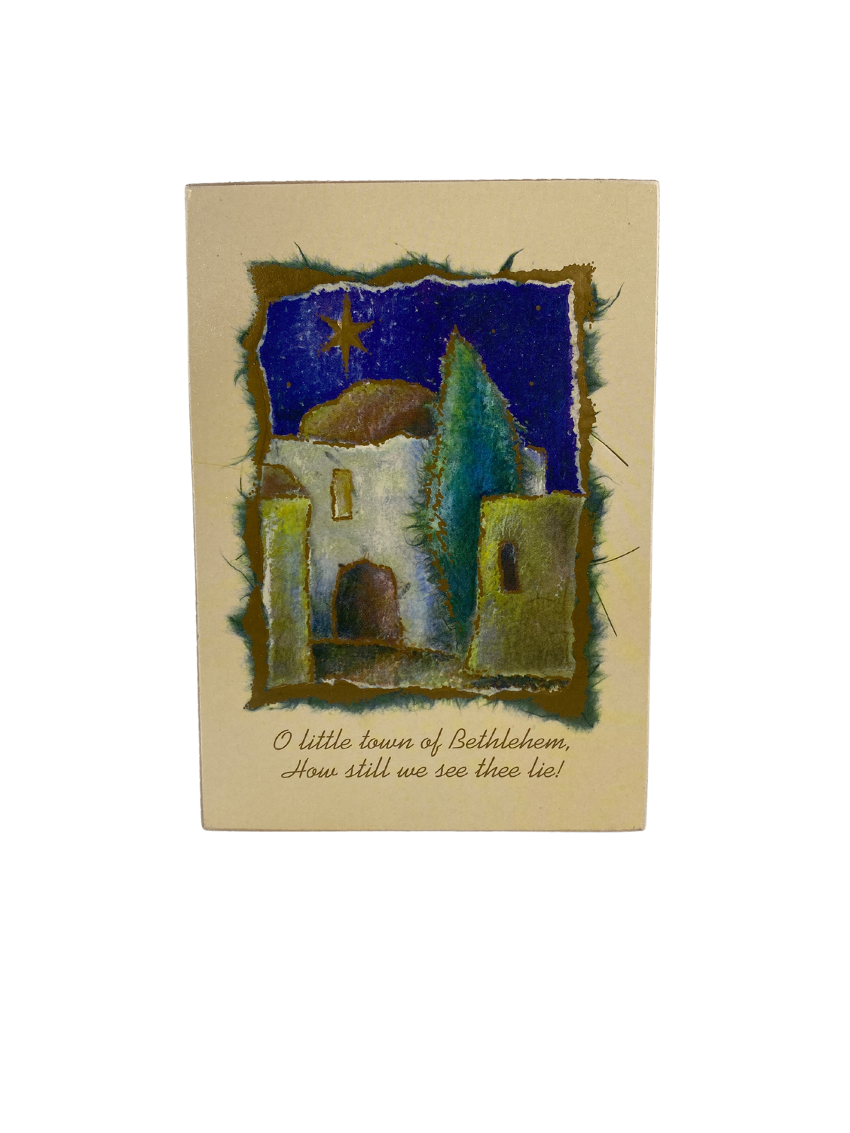 AGD Christmas Decor - Farmhouse Joy To The World Nativity Block Sign