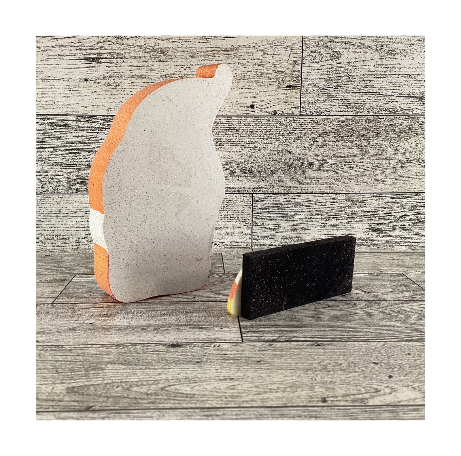 AGD Halloween Decor - Candy Corn Calories Gnome and Sign 2pc Set