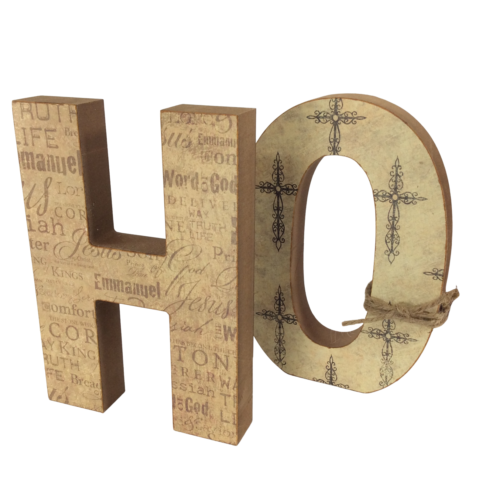 AGD Home Decor - Cross Faith-Base Chunky HOPE Letters Display