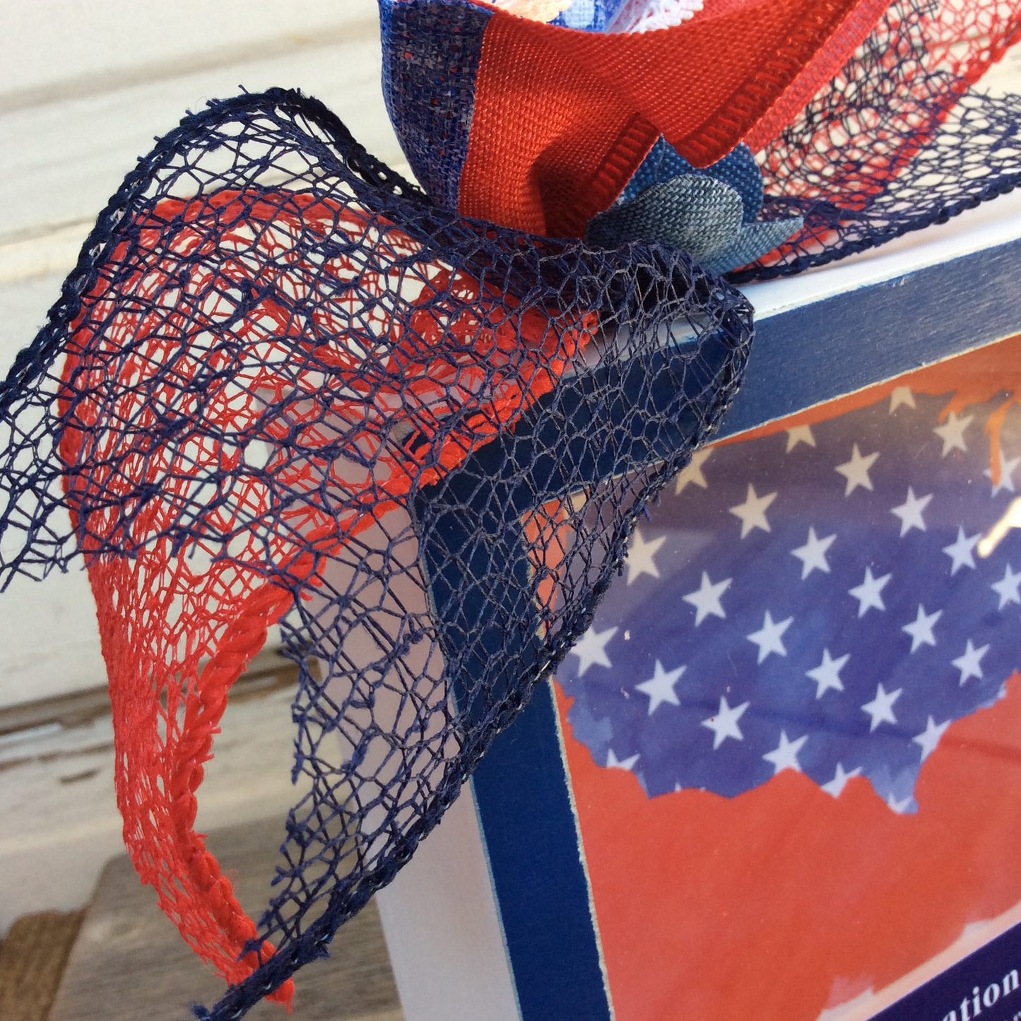 AGD Patriotic Decor - One Nation Under God Shadow Box Sign