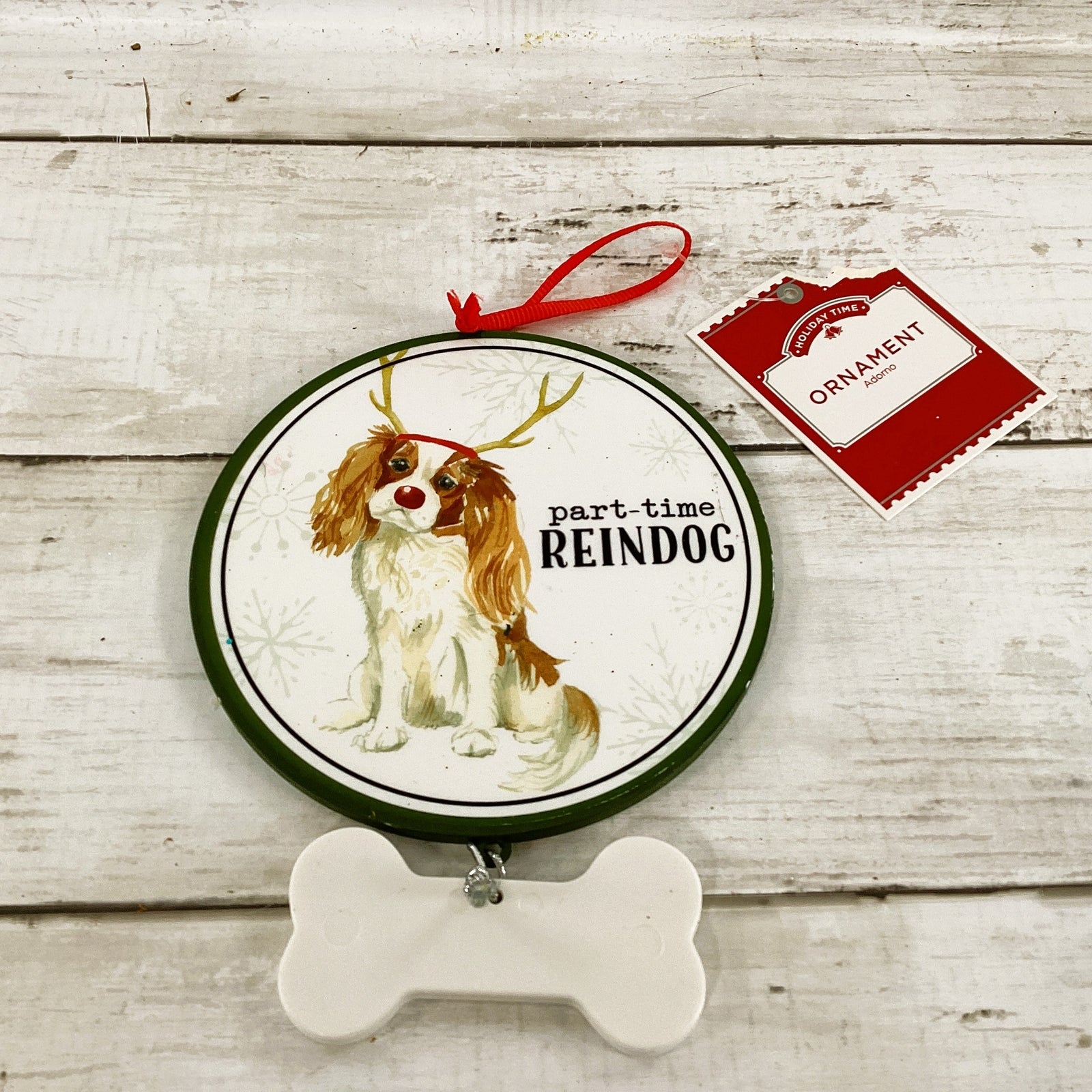 WM Christmas Decor - Cocker Spaniel Reindeer Ornament