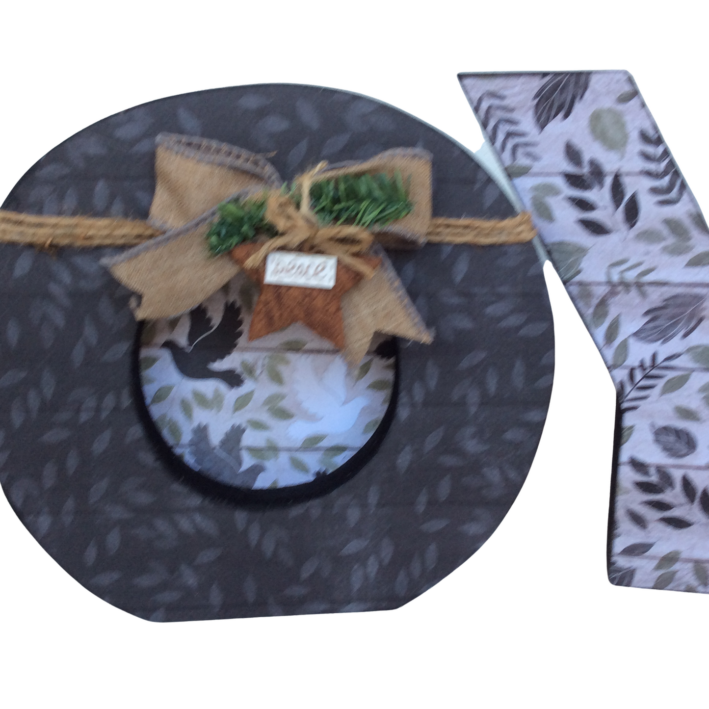 AGD Christmas Decor - Woodland Chunky Joy Letters Tabletop Sign