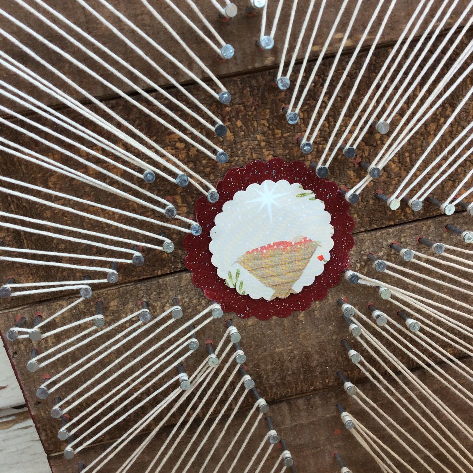 AGD Christmas Decor - String Art Bethlehem Nativity Star