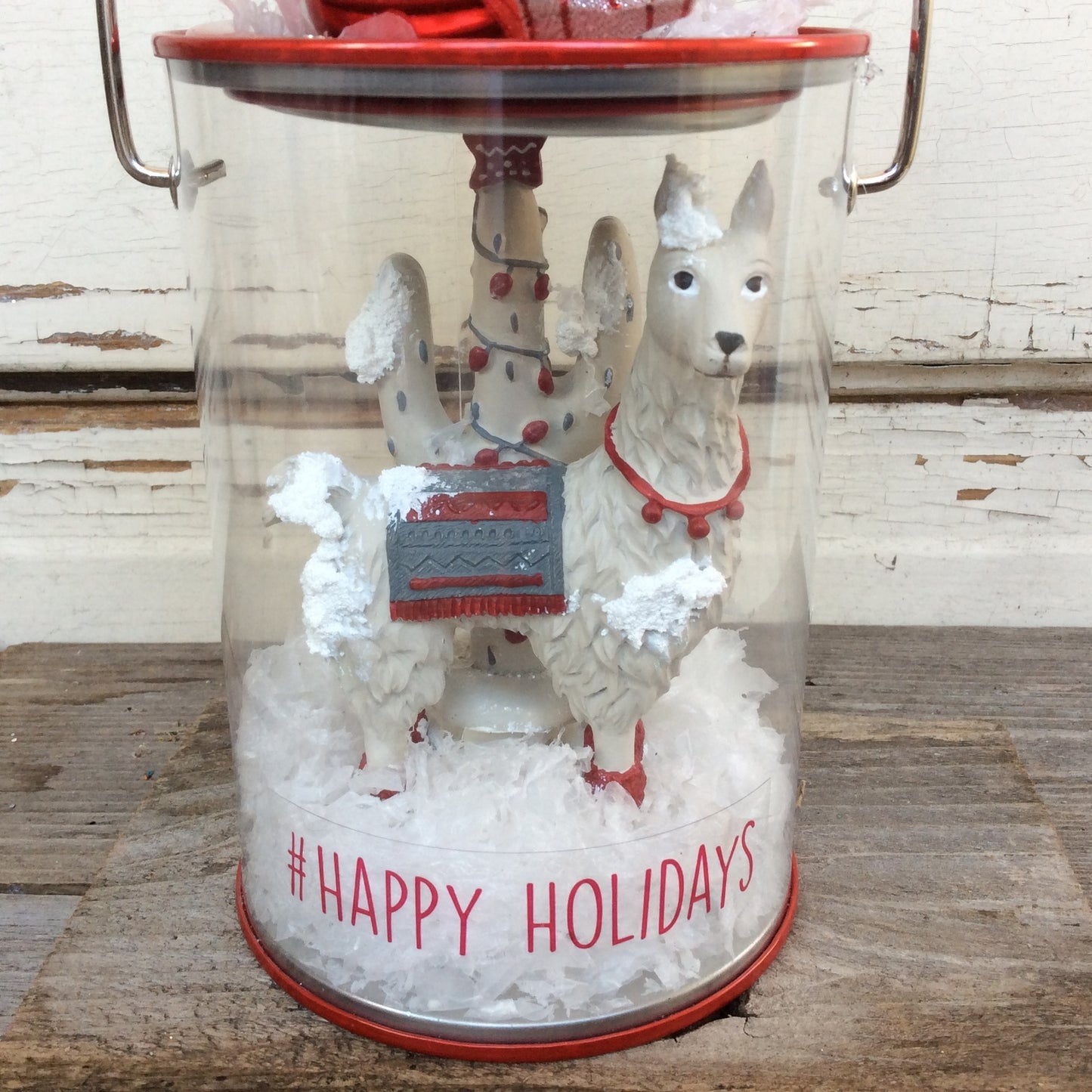 AGD Christmas Decor – #Holidays Llama and Cactus Dome Pail Display