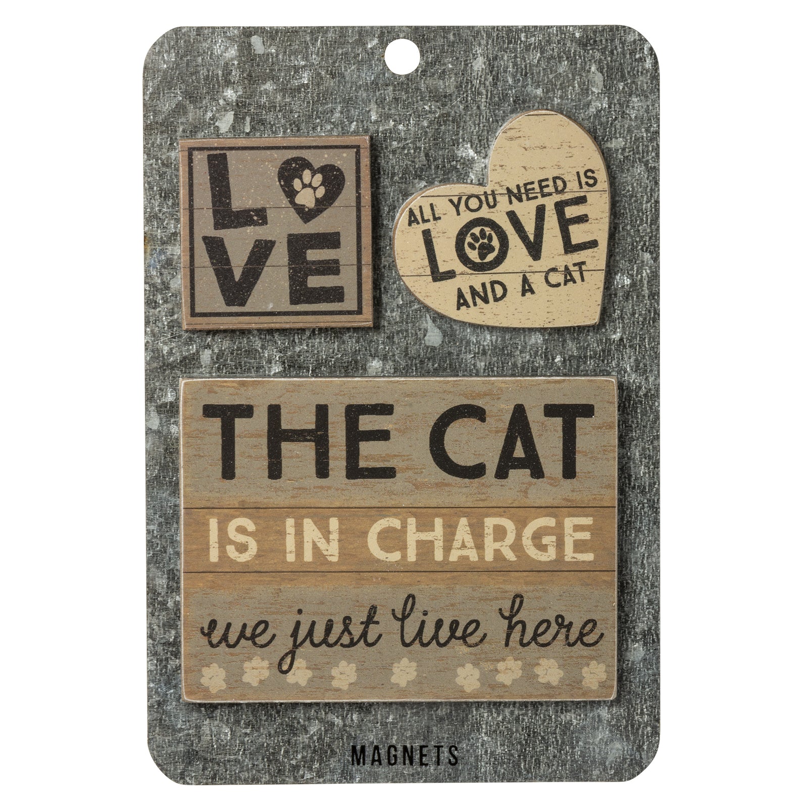 PBK Pet Decor - Cat Is In Charge Magnet Memo 3pc. Set