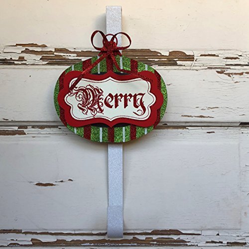 AGD Christmas Decor - Designer MERRY Bulb Wreath Door Hanger