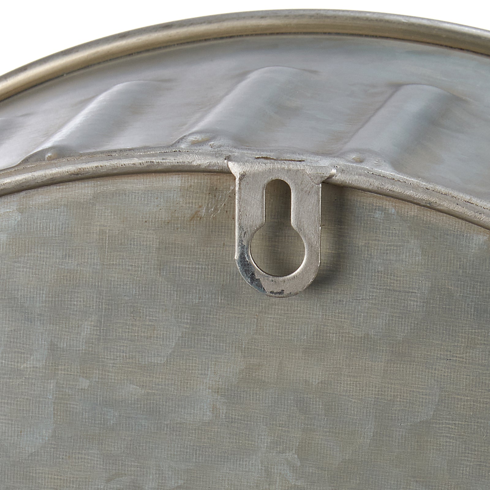 PBK Patriotic Home Decor - American Flag Metal Round Wall Shelf