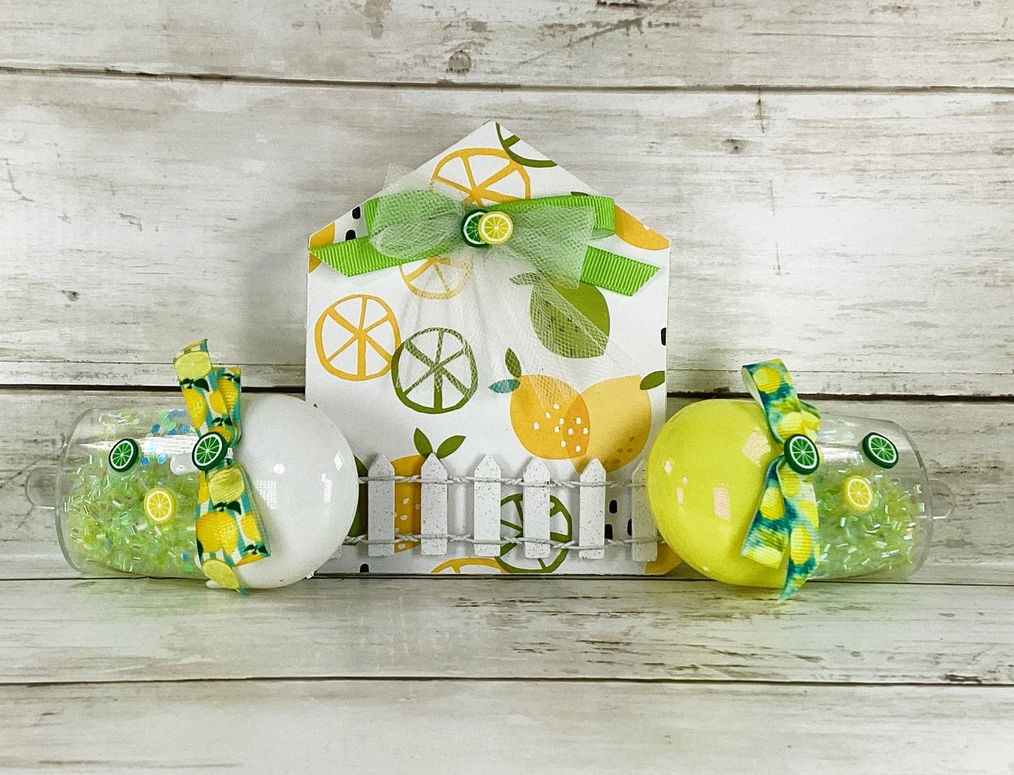 AGD Summer Decor - Lemon Lime House Popsicle Shaker 3pc Set
