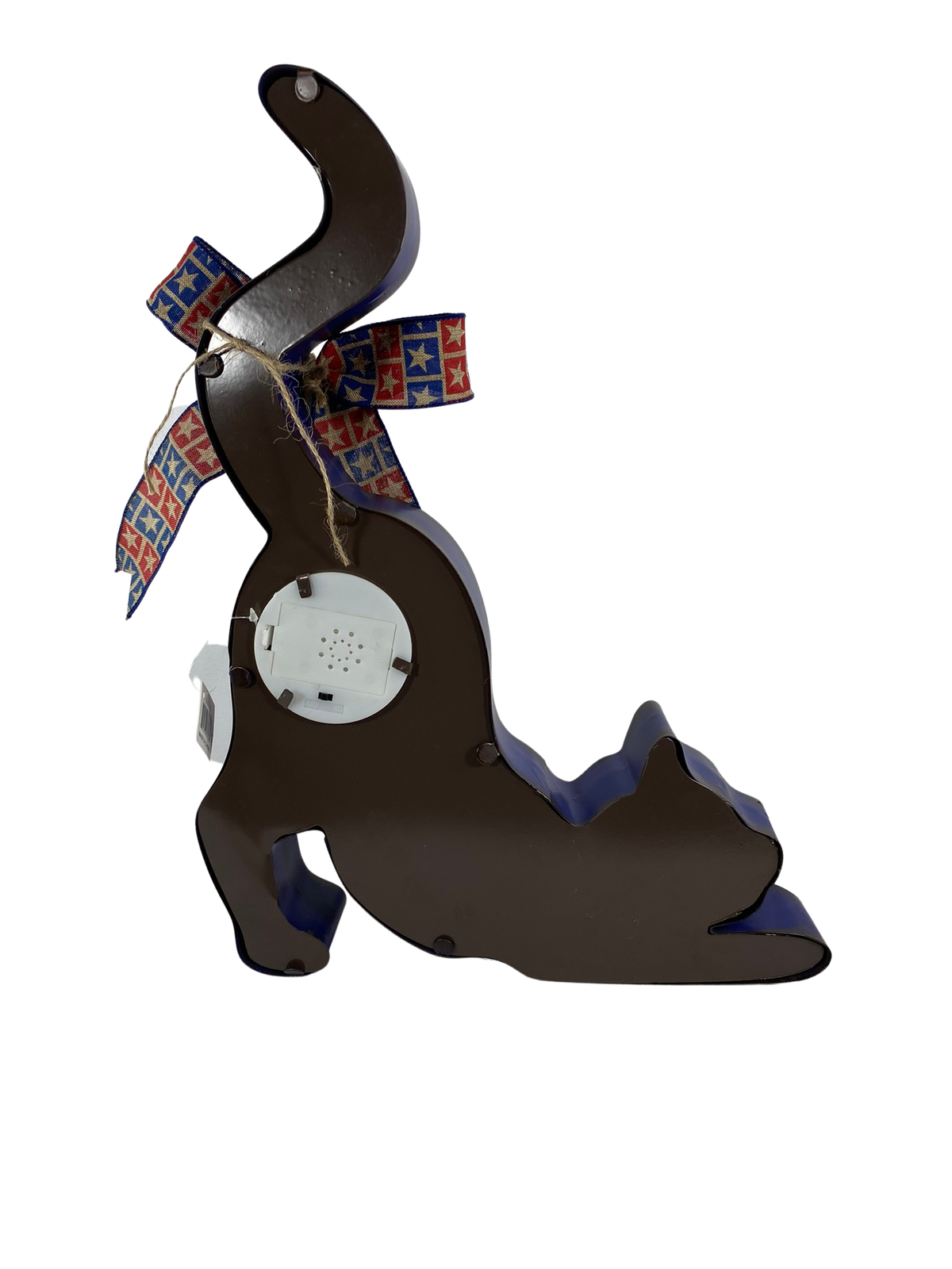 AGD Patriotic Decor - Glorious Fourth July 4th Metal Marquee Cat