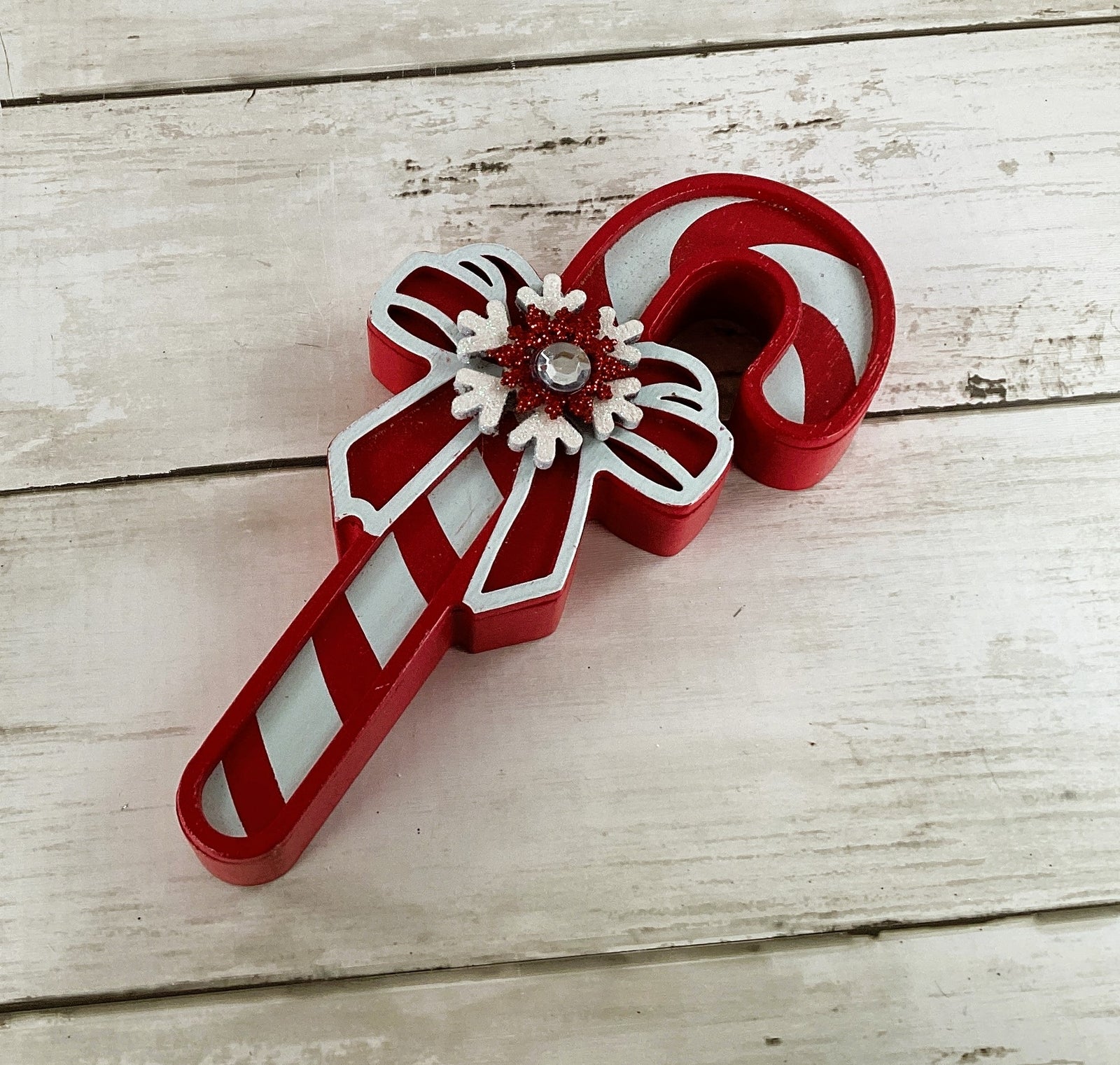 AGD Christmas Decor - Candy Cane Hot Cocoa Theme Bar Tier Tray 4PC