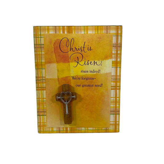 AGD Easter Decor - Christ is Risen Indeed Block Sign