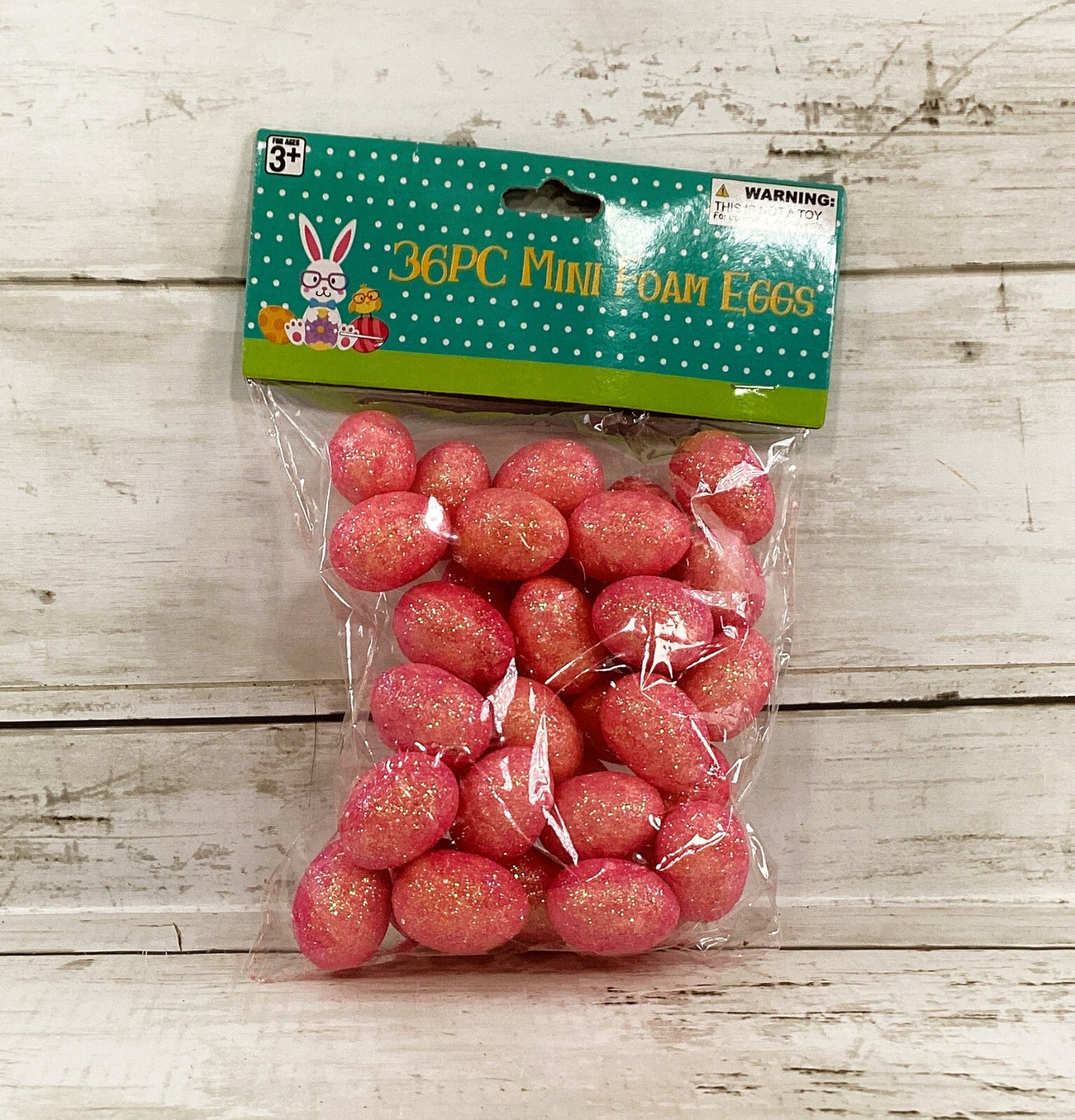 DT Easter Craft Supply - Small Foam Glitter Eggs 36pc