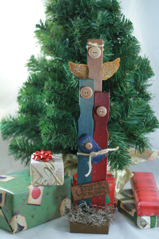 AGD CHRISTmas Decor - Prim Wood Jesus is the Reason #PSN-07