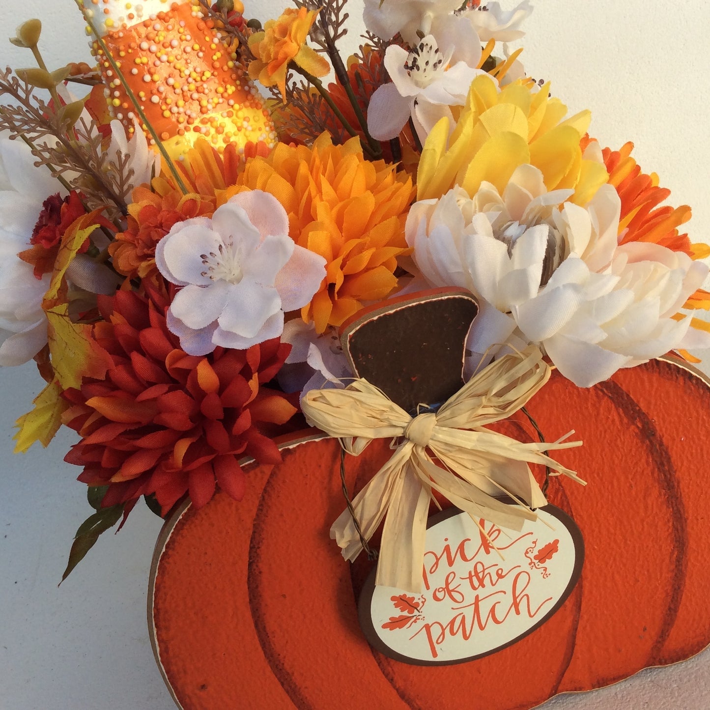 AGD Fall Decor - Pick of the Patch Pumpkin Artificial Floral Display