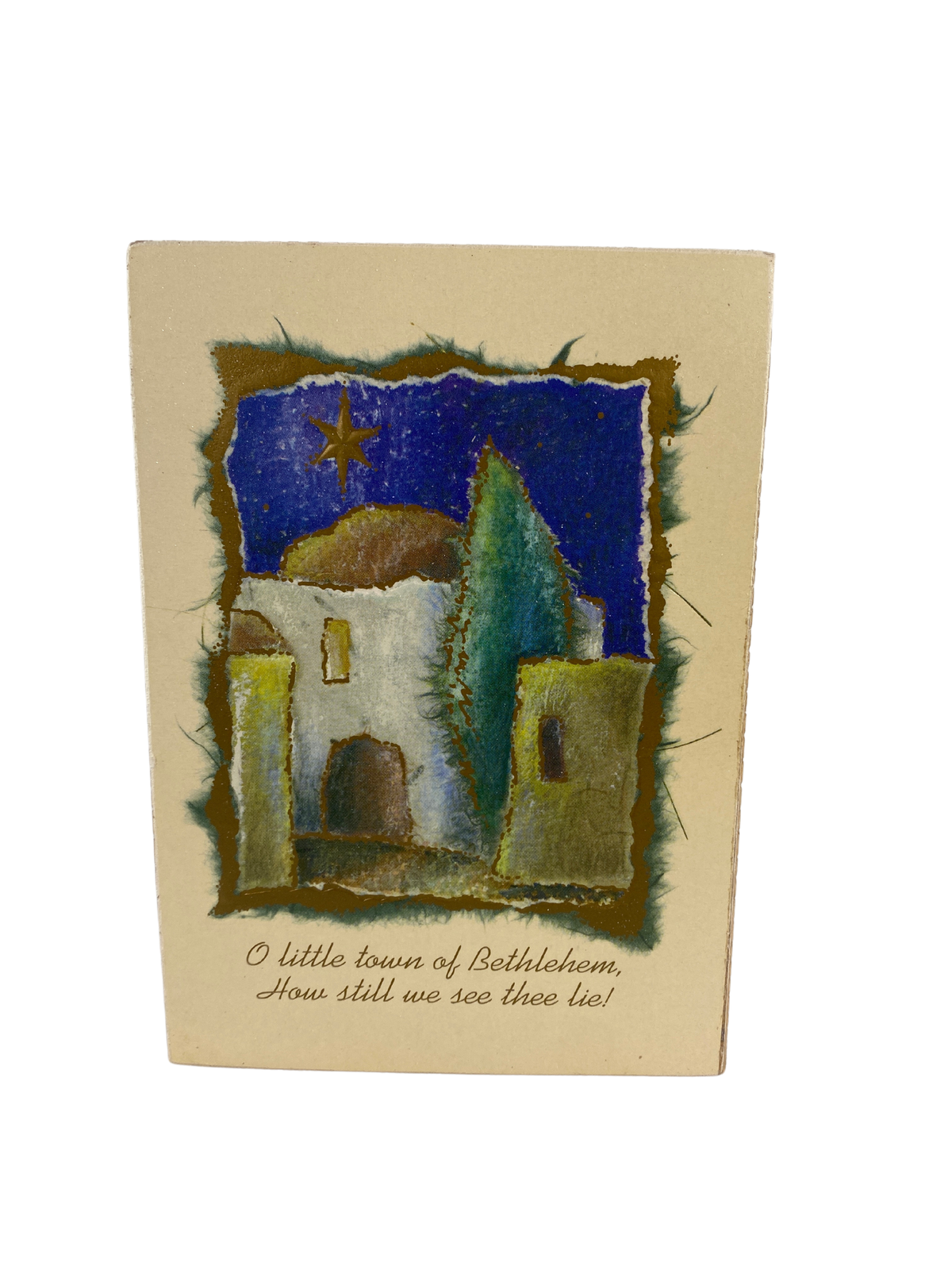 AGD Christmas Decor - Farmhouse Peace On Earth Nativity Block Sign