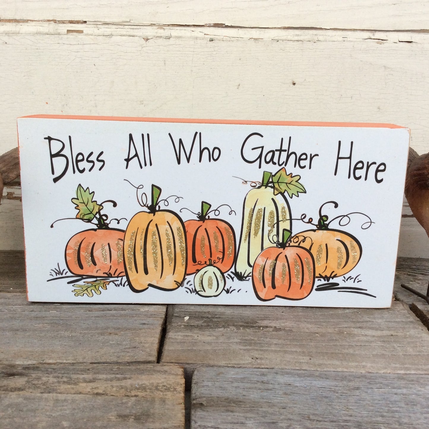 AGD Fall Decor - Bless All That Gather Birds 3pc Bundle Set