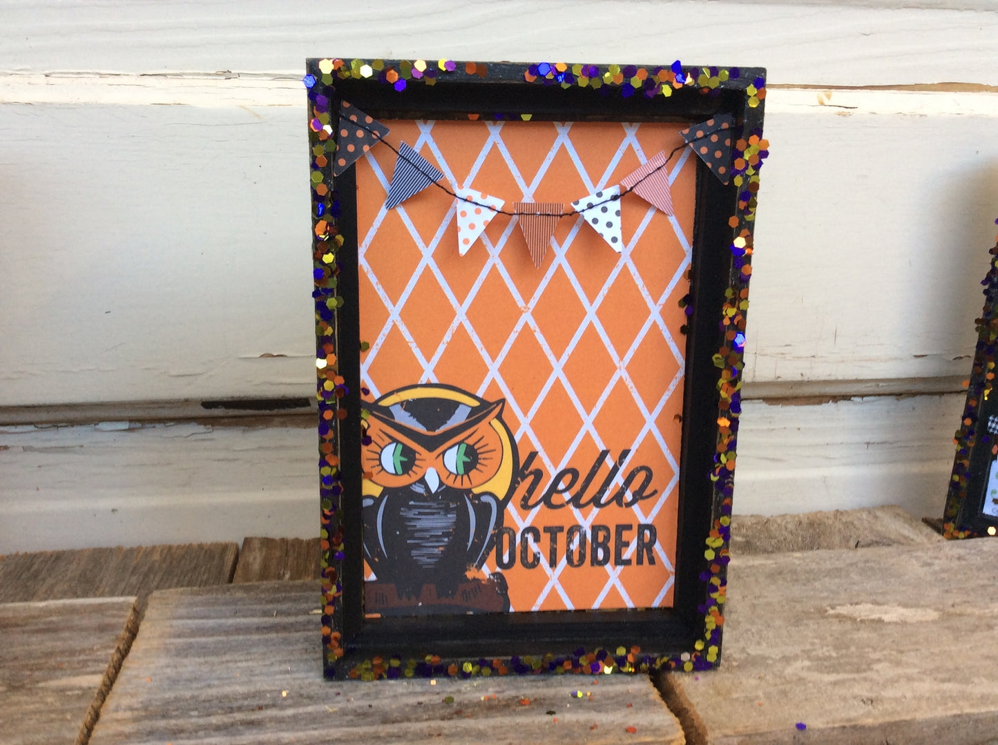 AG Designs Halloween Decor - Hello October Owl