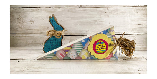 AGD Easter Decor - Jesus Reason Reversible Wood Carrot Runny Rabbit 2pc