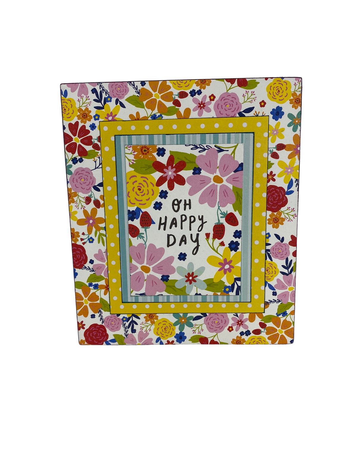 AGD Summer Decor - Happy Day Hello Summer Reversible Block Sign