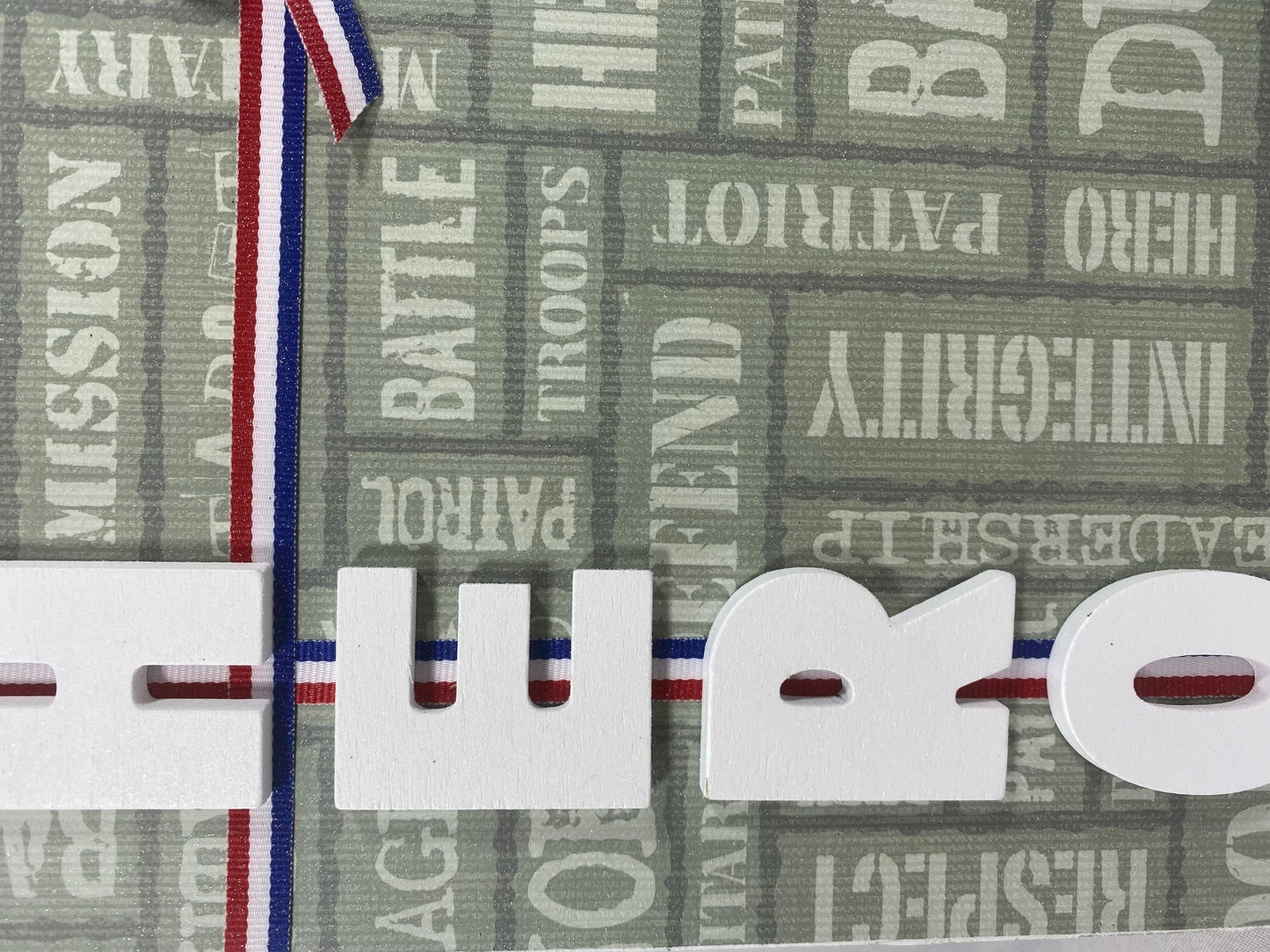 AGD Patriotic Decor - HERO Soldier Veteran Prim Box Sign