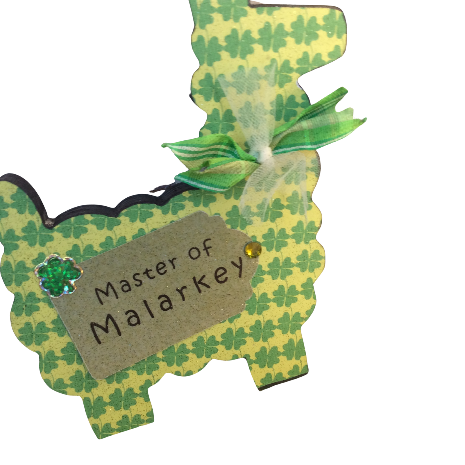 AGD St Patrick's Decor - Shamrocks Shenanigans Malarkey Llamas 2pc Set