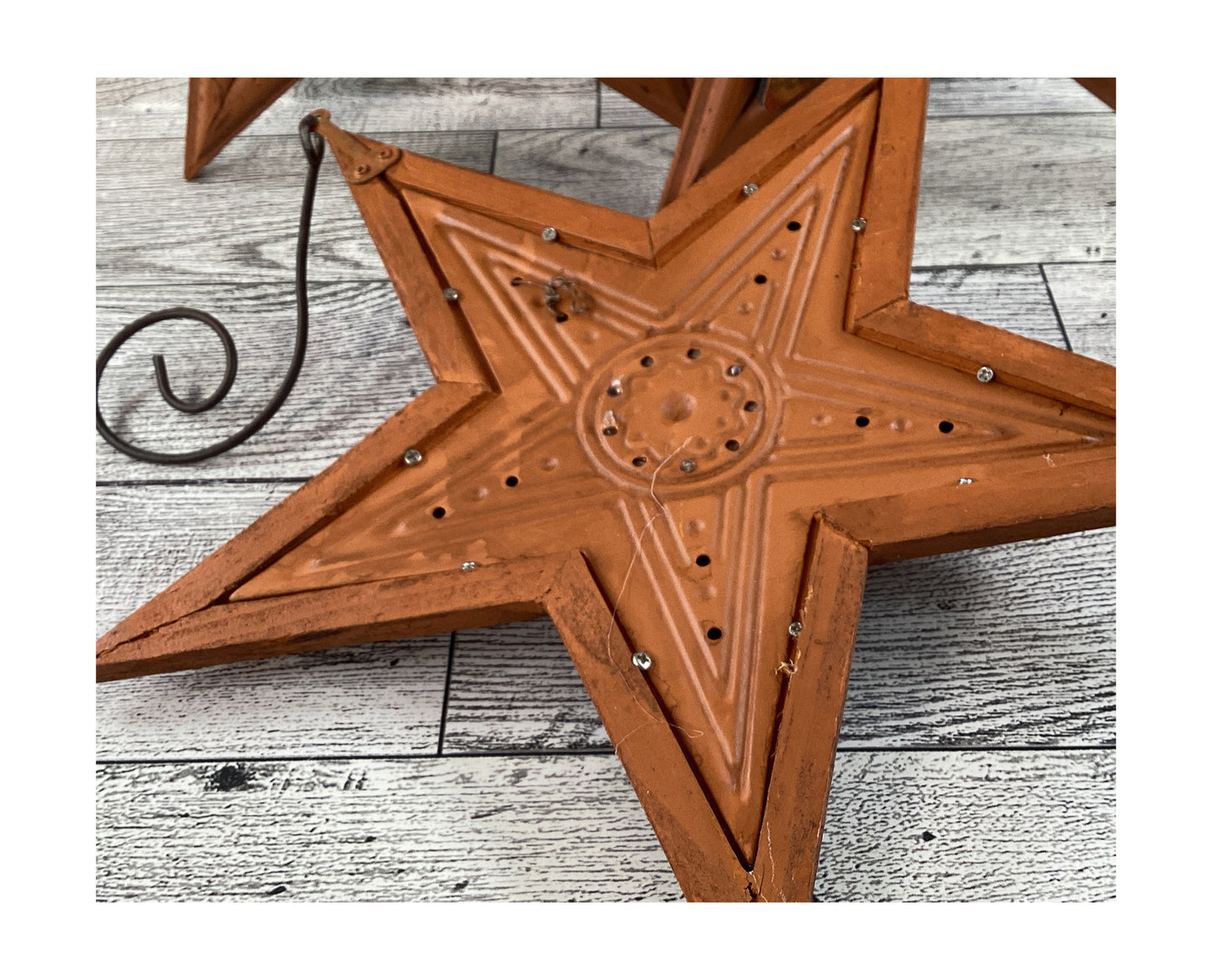 AGD Fall Decor - Happy Pumpkin Everything Prim Star Ornament 3pc