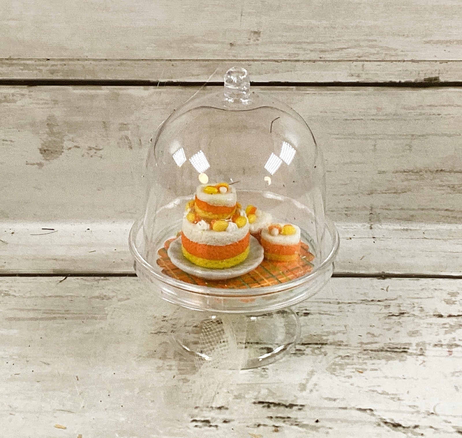 AGD Fall Decor - Miniature Candy Corn Harvest Cake Dessert Display
