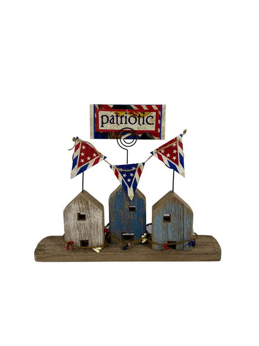 AGD Patriotic Decor - Prim Americana Wood Houses