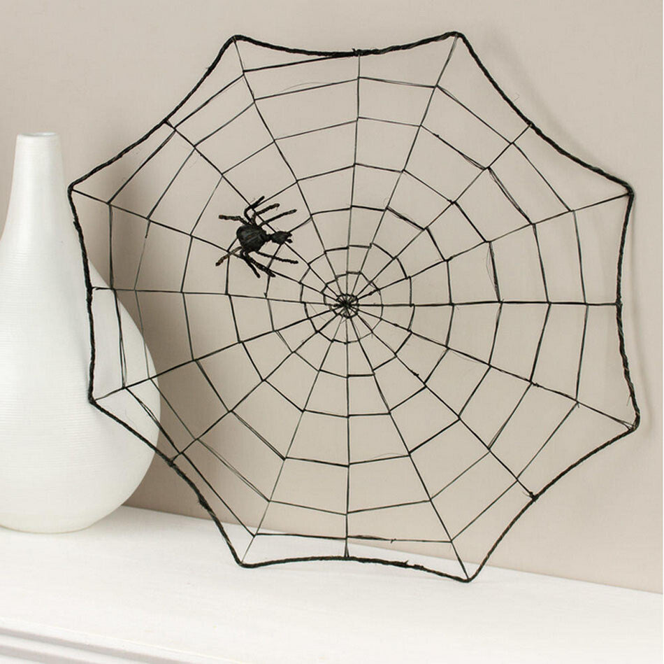 Darice Halloween Craft Supply - Wire String Spider Web 17 inch 10pc Set