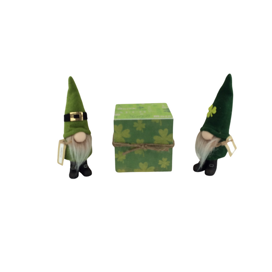 AGD St Patrick Decor - IIrish Leprechaun Hooligan Lucky Charm Gnomes