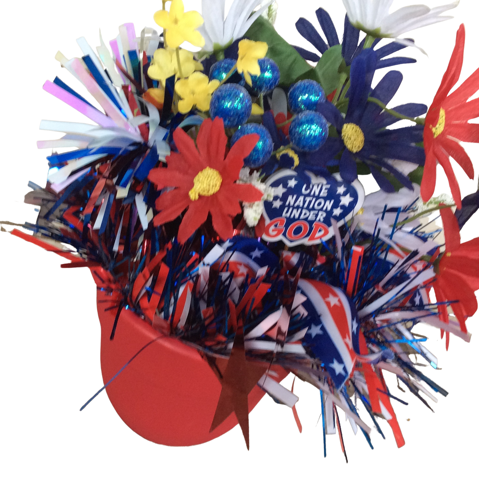 AGD Patriotic Decor - One Nation Under God Floral Centerpiece